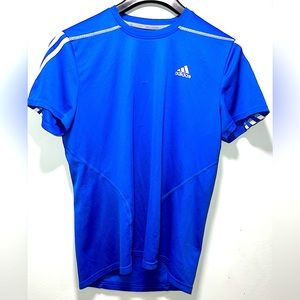 Adidas boys blue shirt sleeve T shirt size Medium